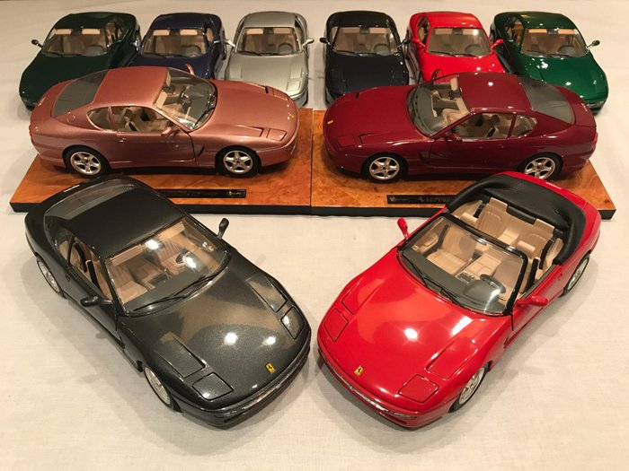 Bburago - Scale 1/18 - Lot with 10 x Ferrari 456 GT