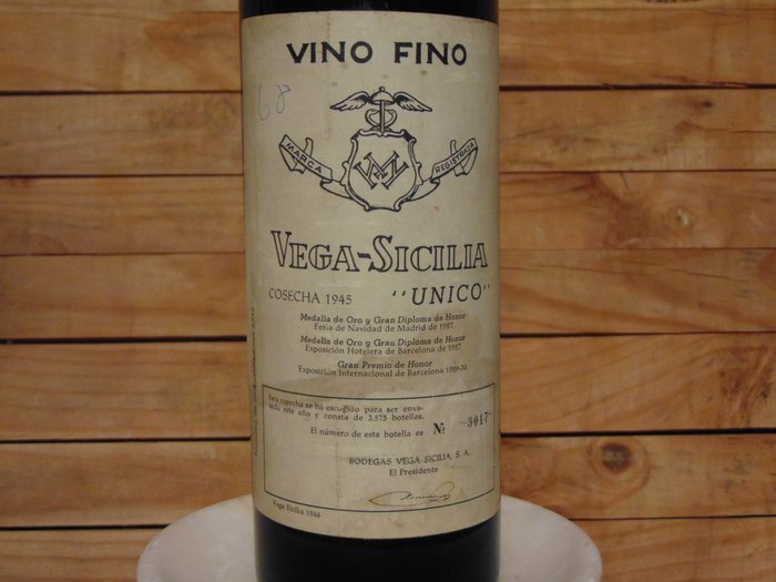 1945 Vega Sicilia Unico Gran Reserva Ribera Del Duero - 1 bottle