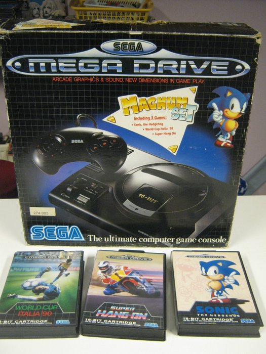 Very Rare Sega Mega Drive Boxed Magnum set: Megadrive complete with ...
