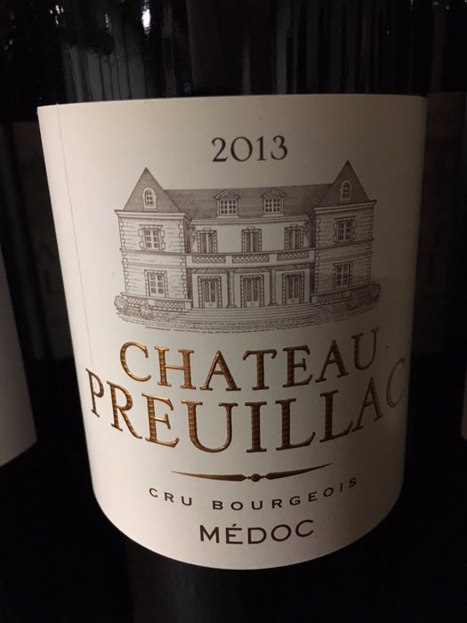 2013 Chateau Preuillac, Médoc - Bordeaux, Medoc Cru Bourgeois - 18 Bottles (0.75L)