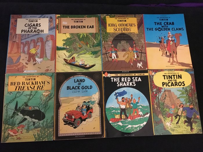 Rare Methuen Early Uk Hardback Edition Tintin Books 1960-90's BUY INDIVIDUALLY