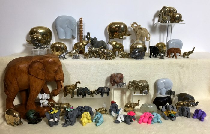 Collection of 65 elephants