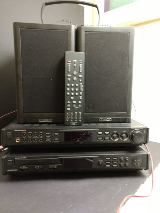Marantz Tuner/Amplifier SR1010, Cassettedeck SD1010, Mission Speakers, remote control