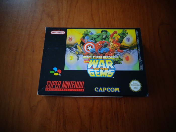 presentación entonces Admirable Super Nintendo "Marvel Super Heroes in War of the Gems" - Catawiki