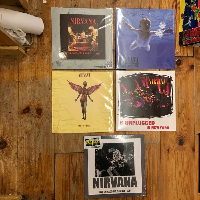 Nirvana || 5x LP || In Utero, Unplugged In New York, Nevermind, Live in