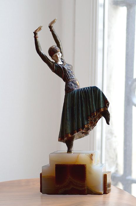 ~ D.H.Chiparus~ bronze art deco statue Egyptian Dancer 