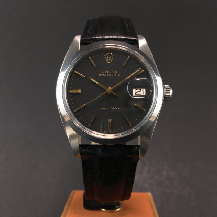Rolex - OysterDate Precision Black Dial  - Ref.6694 - 男士 - 1980-1989