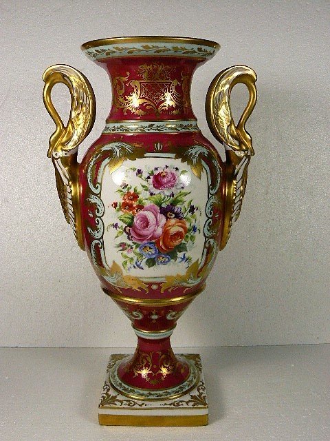 Le Tallec Camille, Paris - large richly decorated Empire vase of 40 cm
