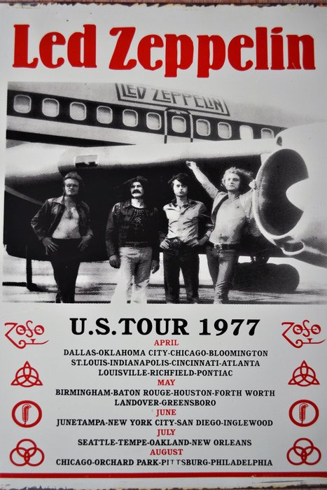 led zeppelin tour dates 1977
