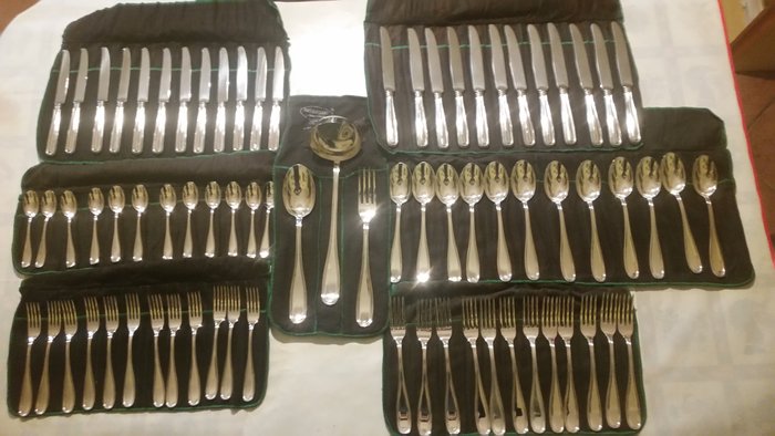 Silver cutlery set by CESA 1882. Italy, second half of 20th century