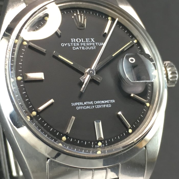 rolex oyster perpetual datejust black dial
