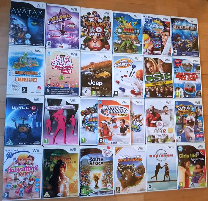 progressief Azijn Groot universum Lot of 25 Nintendo Wii games (with great titles like Rayman - Catawiki