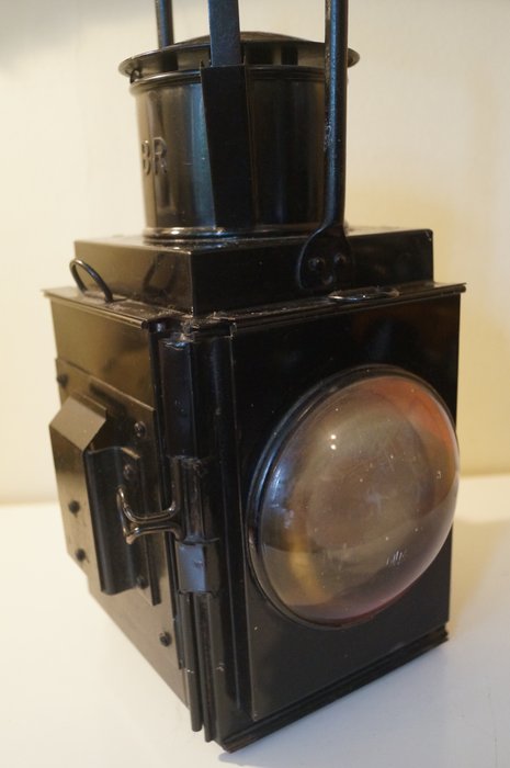 Enamel Railway Lantern, British Railway's oil lamp, early XX century