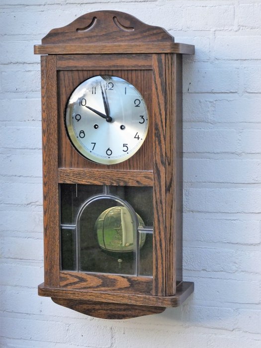 Beautiful wall clock, so-called Bim-Bam clock, circa 1960