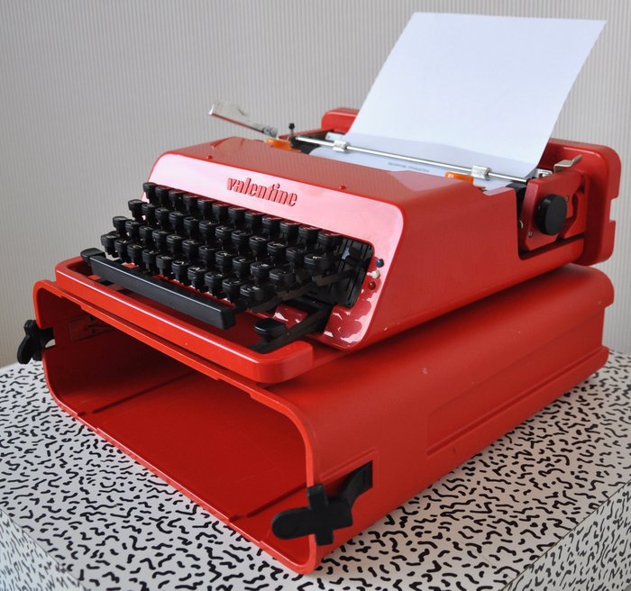 Ettore Sottsass and Perry King for Olivetti "Valentine S" typewriter
