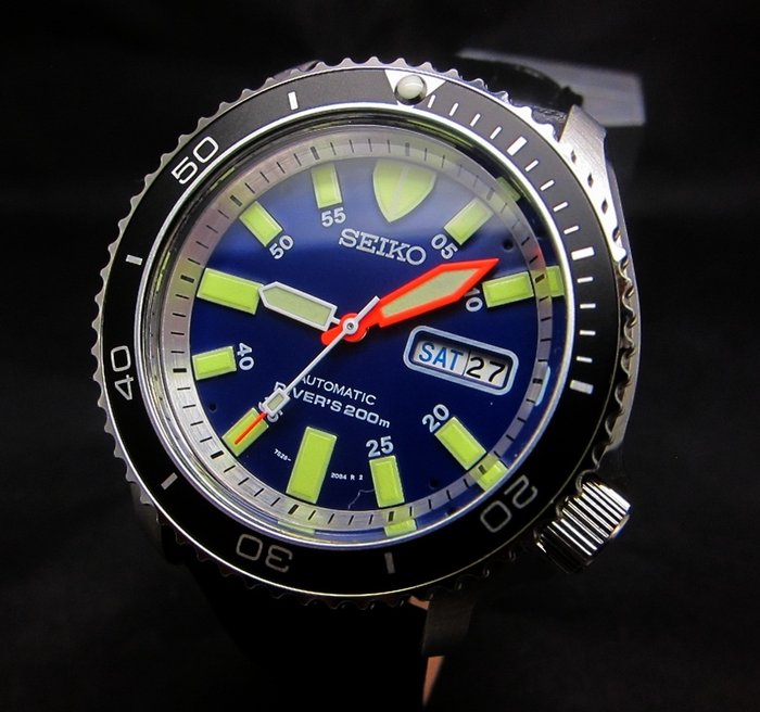 Seiko Divers 200M Blue 7S26 Rotating Bezel Japan Automatic Day Date ...