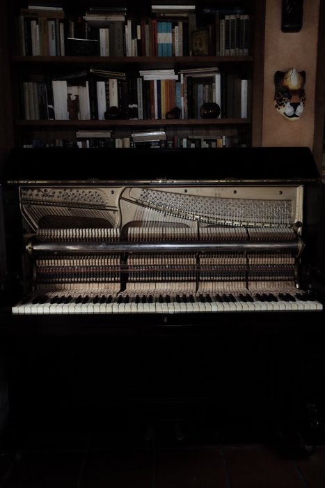Antique restored upright piano - Germany, 20th century