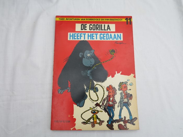 Robbedoes en Kwabbernoot 11 -  De gorilla heeft het gedaan  - sc - 1e druk (1959)