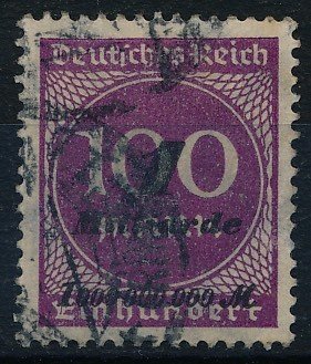 German Empire/Reich - 1923 - 1 billion on 100 Mark violet-purple, so-called "Hitlerprovisorium", Michel 331a