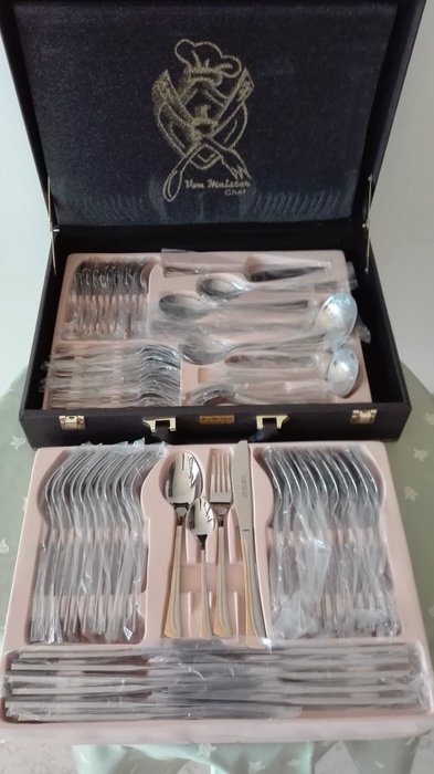 Cutlery set “VON MEISTER CHEF” for 12 people - Steel - Gold