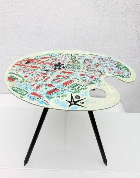 Lucien De Roeck - 'Palette' table, designed for the World Expo