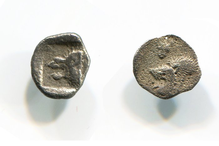 Greek Antiquity – Mysia, Cyzicus Mint - Lot of Two Silver Fractions