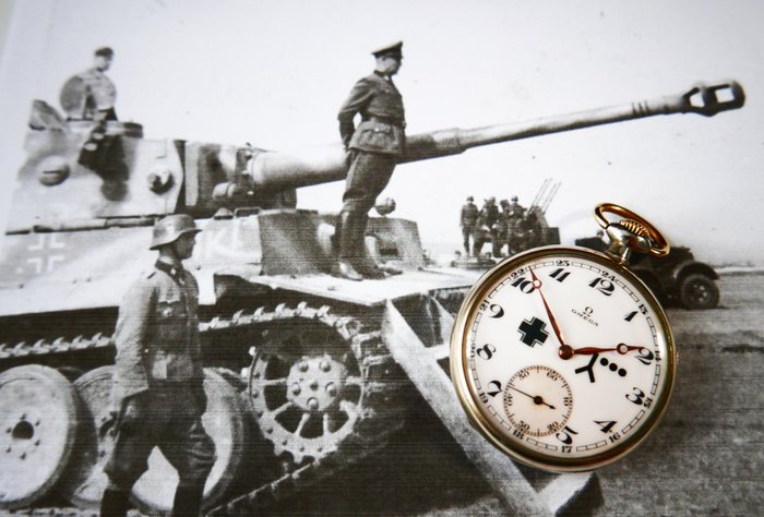 Omega - pocket watch military German 7th Panzer Division World War II - 男士 - 1901-1949