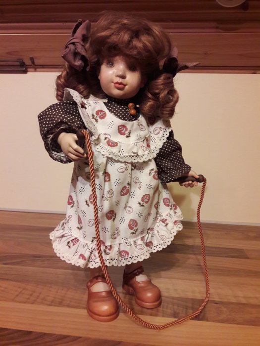 Sarah Kay wood doll by Anri Made in Italy