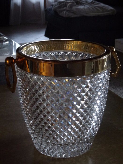 cut crystal champagne cooler