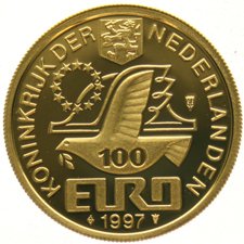 Iedereen privaat Begeleiden The Netherlands - 100 Euro 1997 'P.C. Hooft' - gold - Catawiki
