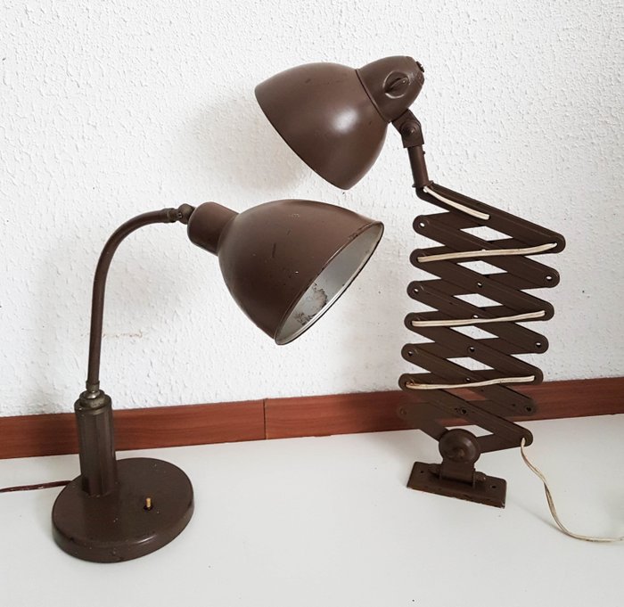 Two Bauhaus Style Lamps 1930s Beha Leuchten Germany Catawiki