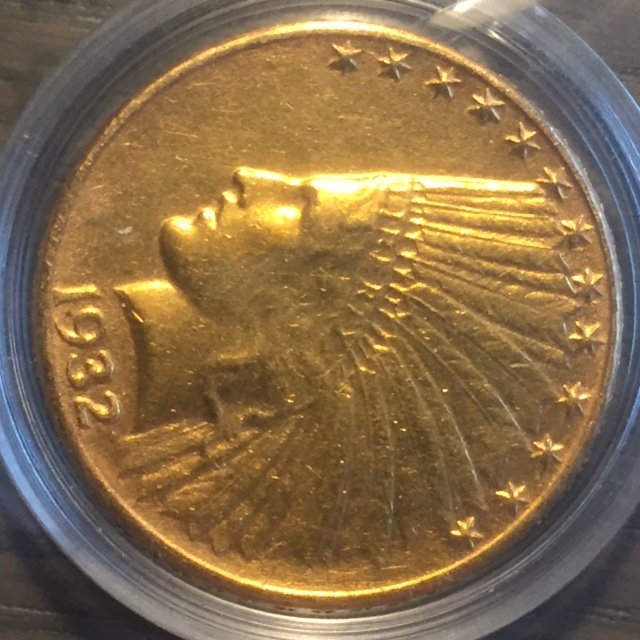 美國 – 10元 1932 年 「印地安人頭像」– 金幣