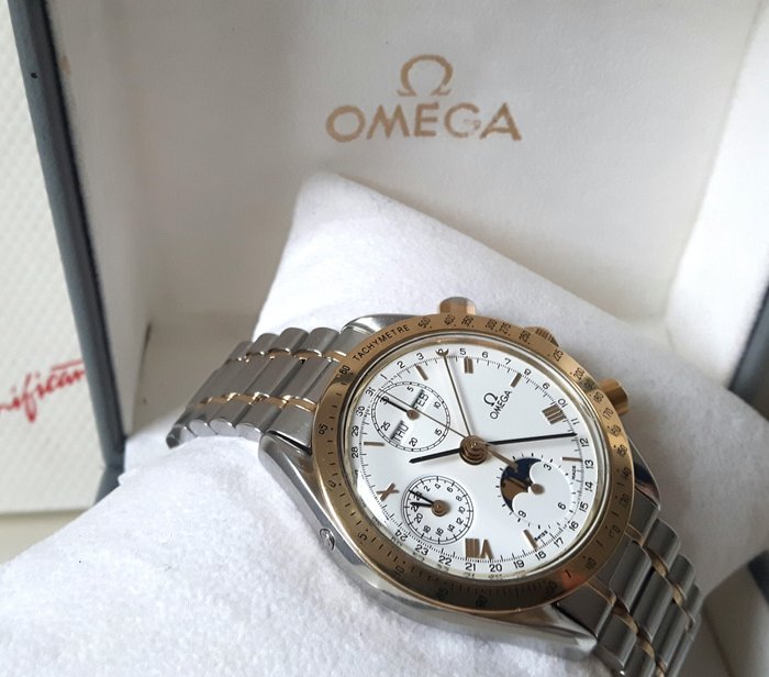 Omega Speedmaster – 175.0034 – Herrenuhr mit Chronograph-, Mondphasen- und dreifacher Kalenderfunktion – von 1990