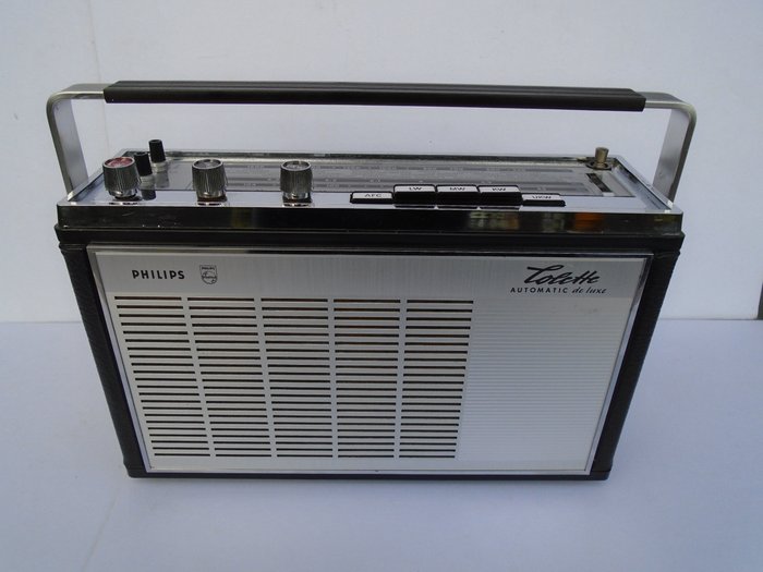 Portable Philips Colette Automatic de Luxe P4D54T from 1966 in top condition