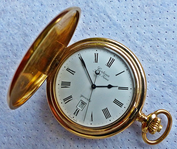 Certina Kurt Freres with date -- men's pocketwatch from the 1980s 