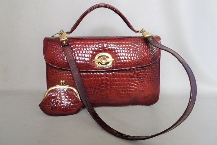J. Perez, Spain - handbag / shoulder bag with wallet - 1980s