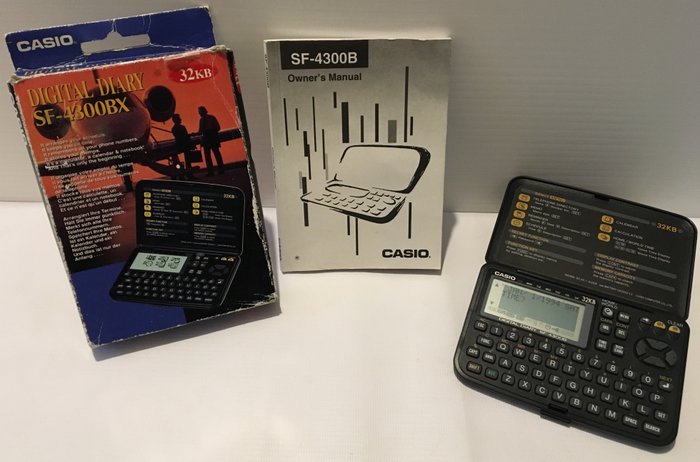 Vintage 90's Casio Digital Diary SF-4300B Personal Organiser 32KB