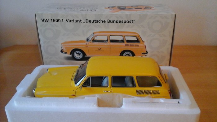 Minichamps - Scale 1/18 - VW 1600 L Variant  "Deutsche  Bundespost" (German Federal Post)