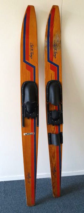 Cut'n jump Rally 5, wooden water skis - 1960s