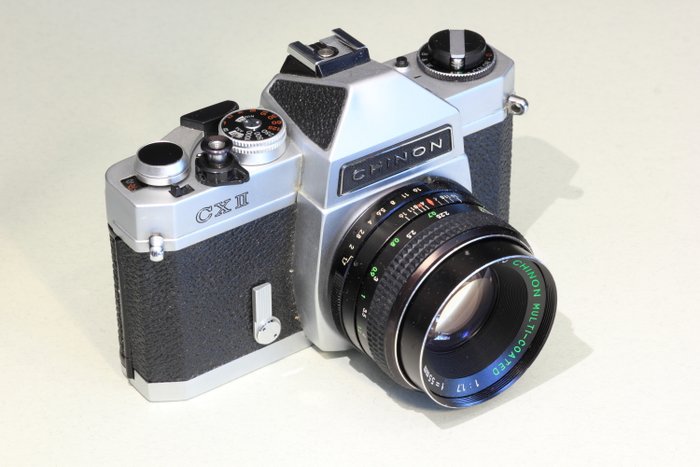 Chinon CX II SLR camera + 55 mm f=1:1.7 lens