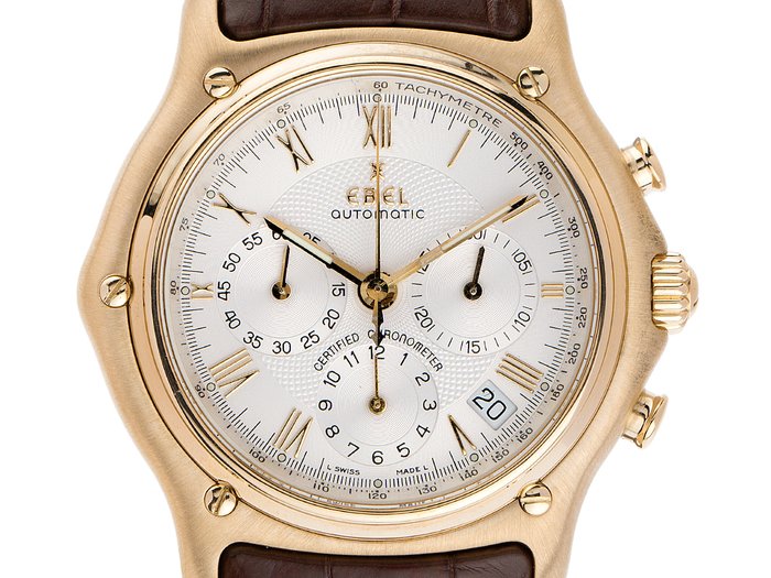 Ebel 1911 chronograph ref. 8137241 vintage - made 2001