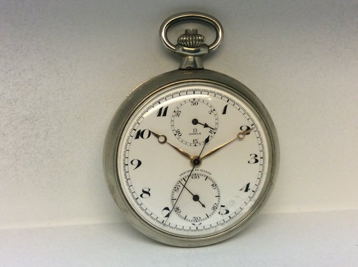 Omega chronograph pocket watch for men 