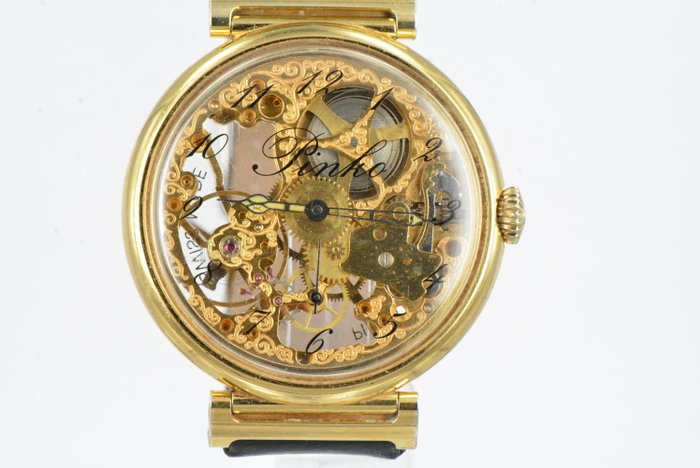 Pinko Swiss Skeleton Men's Wristwatch, 2000s