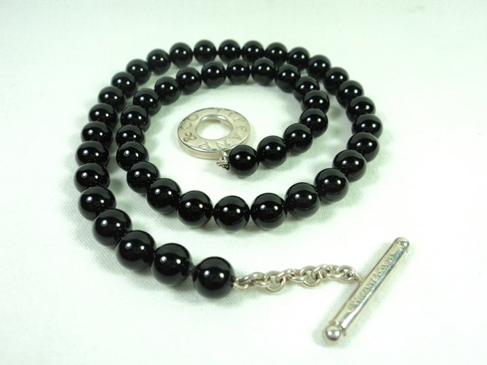 black onyx necklace tiffany
