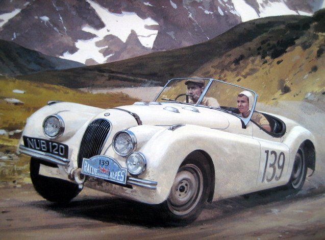Sallon picture of Ian Appleyard Jaguar Coupe des Alpes