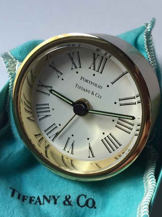 Tiffany & Co Portfolio - Travel Alarm Desk Clock - 2000-Made in Germany