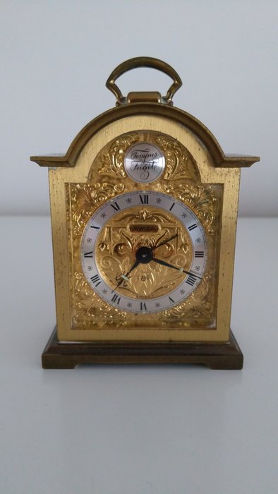 Swiss table clock – Swiza – Tempus Fugit – mid 20th century