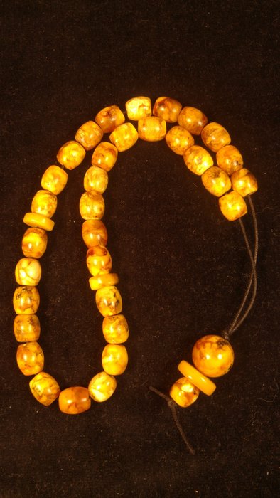 Antique Baltic Amber Prayer Tasbih Misbaha Komboloi beads, 48gr