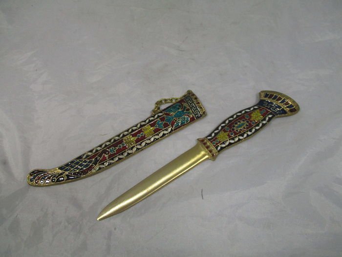 Byzantine letter-opener in enamel on copper - Russian imperial guard