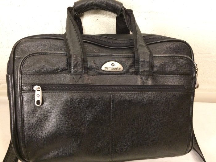 Samsonite - Leather briefcase/laptop bag in neww condition - Catawiki